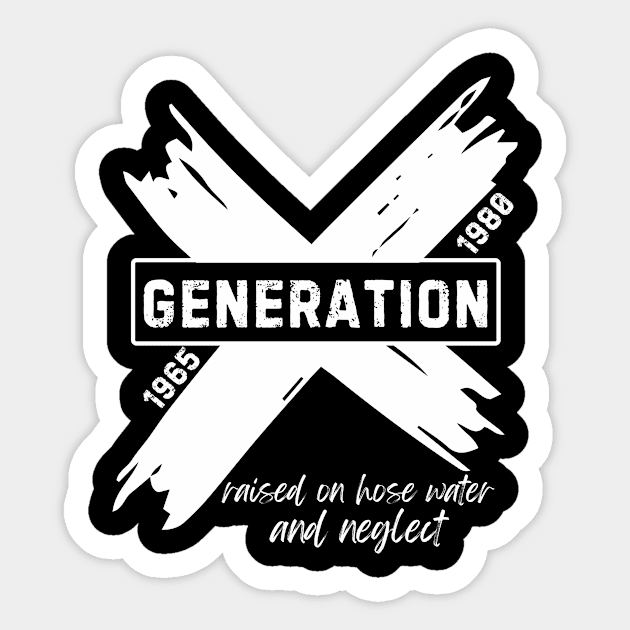 Generation X Sticker by The WYLD Tribe